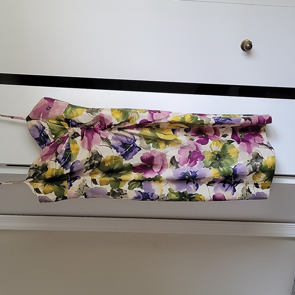 Floral cocktail summer wedding guest dress
